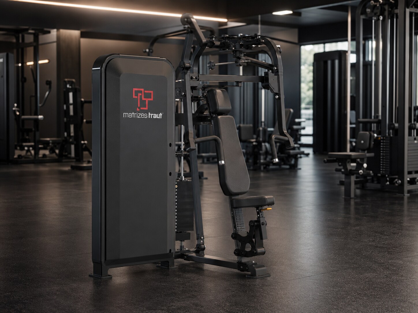 Marca Traut em equipamento fitness